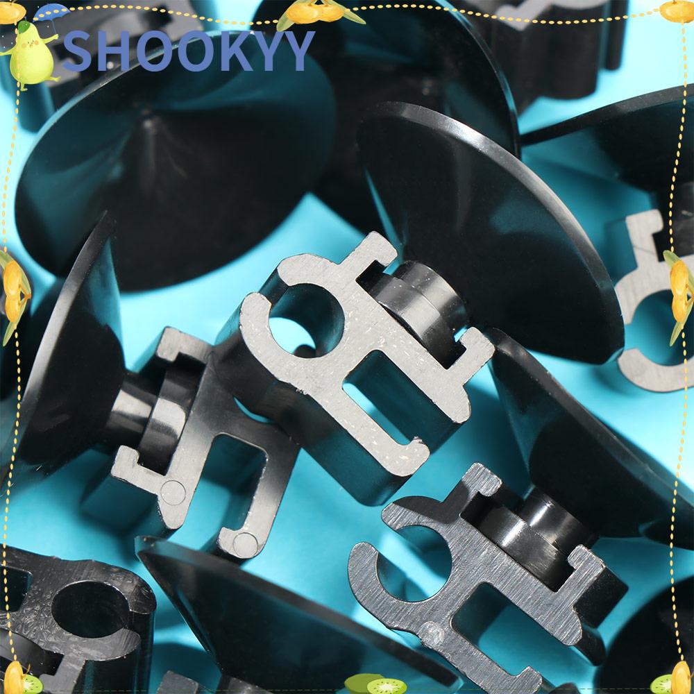 Chookyy 5pcs Klip Dual-Kartu Gesper Kabel Listrik Nyaman Fish Tank Line Holder Suction Cups