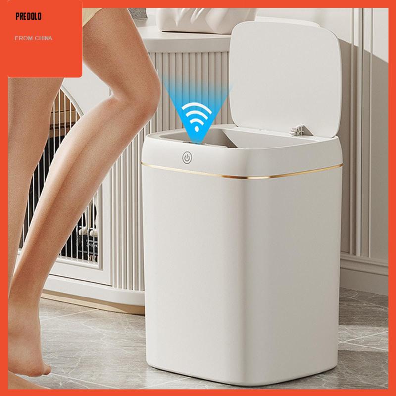 [Predolo] Tempat Sampah Elektrik Keranjang Sampah Smart Trash Can Untuk Kamar Tidur Toilet Kamar Mandi