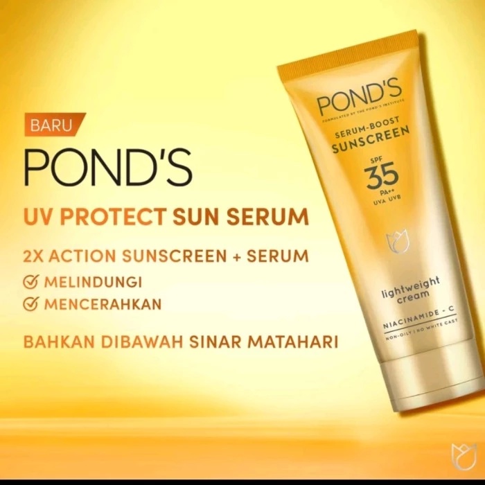 ★ BB ★ Pond's UV Protect Sun Serum SPF35 PA+++ UVA UVB Lightweight Sunscreen With Niacinamide-C 30G