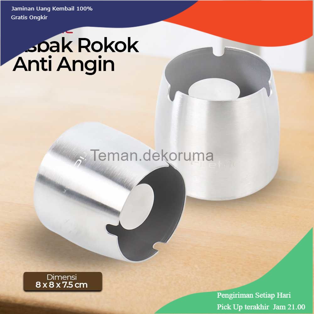 TD - DPR Firetric Asbak  Anti Angin Cone Cylinder Stainless Steel - ZJ38100