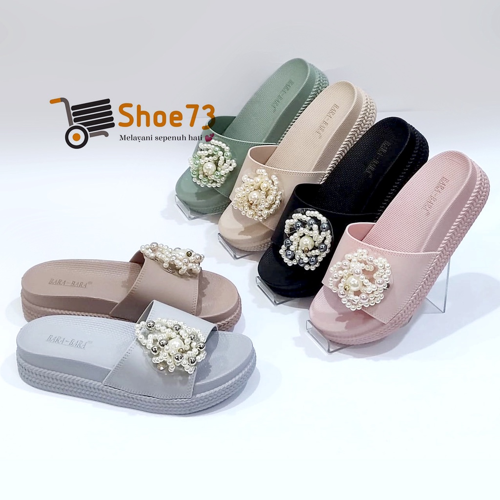 BARA-BARA JSL 895 BK6W SIZE 36-40 ORIGINAL l Sandal Selop pita jelly wanita l Sendal kokop cewek impor