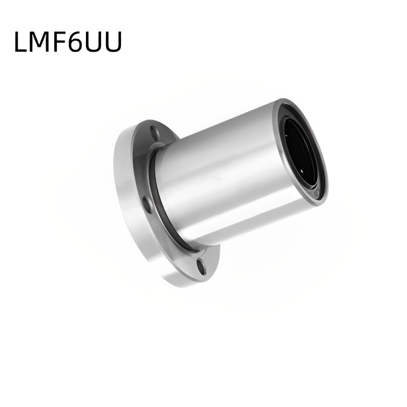 Lmf6 /8 /10 /12 /16UU Flange Bulat Linear Ball Bearing Baja Alloy