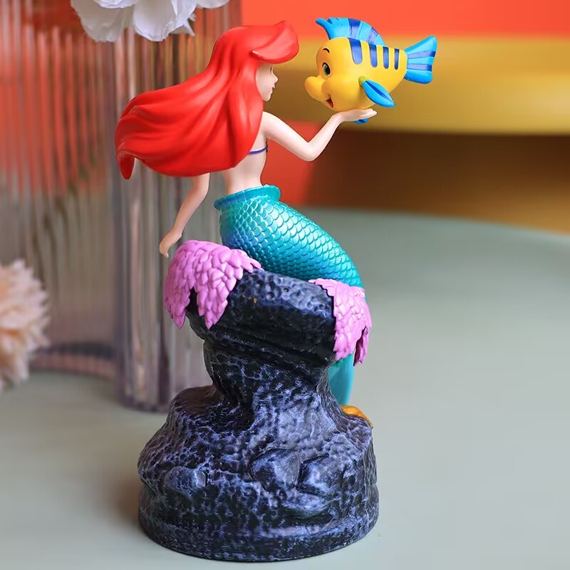 Mermaid Ariel Figure Model Beauty Fish Princess PVC Anime Figure Action Figurine Koleksi Model Mainan Mobil Hiasan Dekorasi Kue