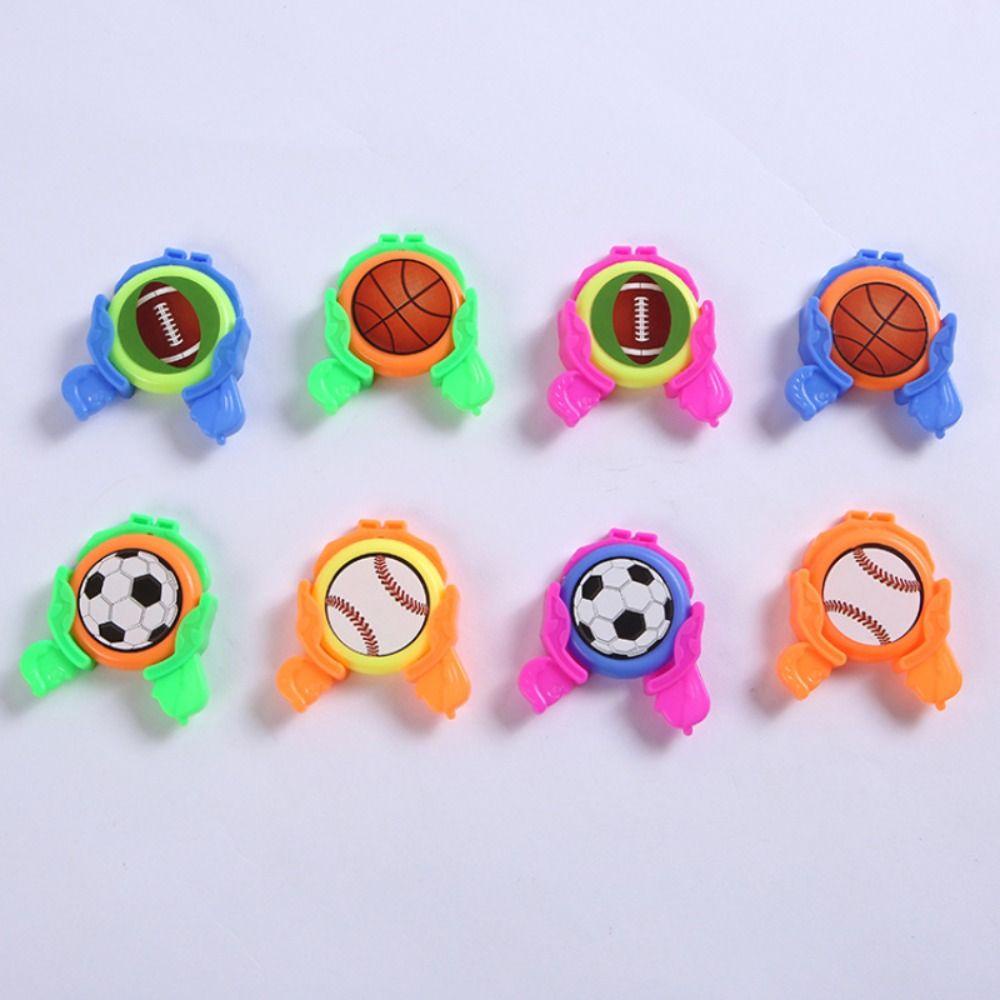 Lanfy Mini Launchers Ball Outdoor Finger Catapult Peluncur Sepak Bola Piringan Terbang Mini Warna Untuk Mainan Outdoor