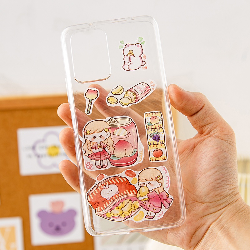 Stiker Washi Seri Gadis Kartun Jepang Anak Scrapbook Deco Stiker Berminyak