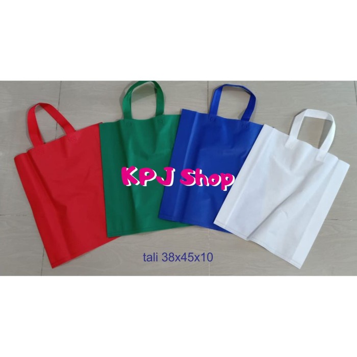 

Promo Terlaris COD Goodie bag / tas spunbond tali 38x45 - hijau tua