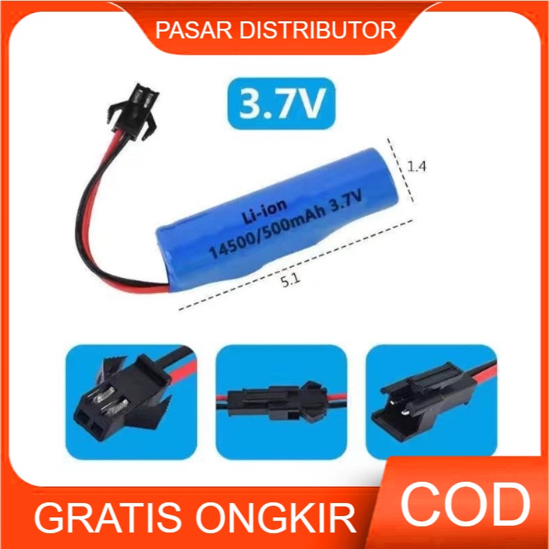 Mainan Anak BATERAI CHARGER Batrei Cas Remote Control 3.7v 500mAh