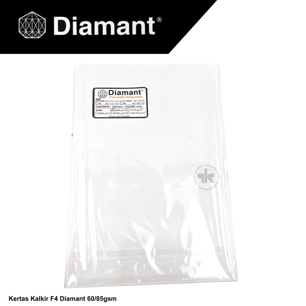 

Diamant Kertas Kalkir F4 60/85gsm