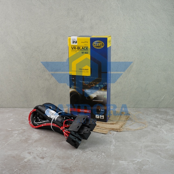 KABEL RELAY SET LAMPU HELLA VR-BLACK 2 RELAY UNTUK LAMPU HEADLAMP H4 MOBIL HIGT QUALITY