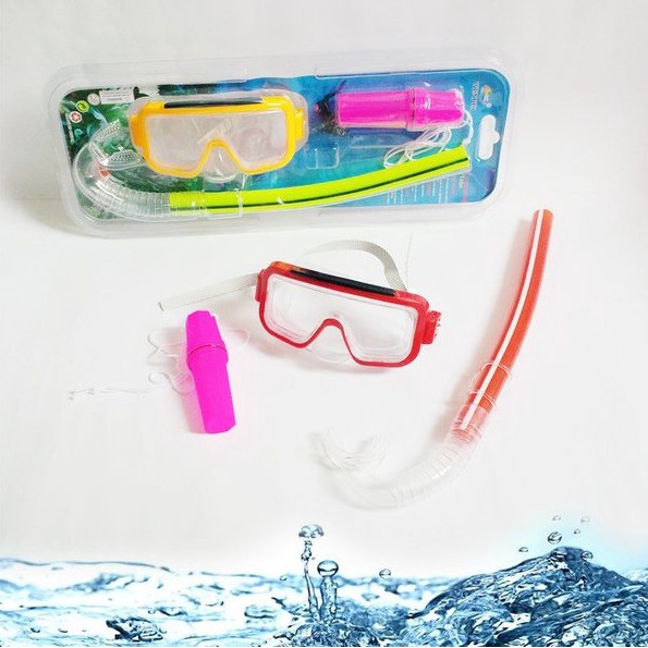 Wenfei Kacamata Diving Snorkeling Set Untuk Anak dan Remaja 0716  Kuning Murah