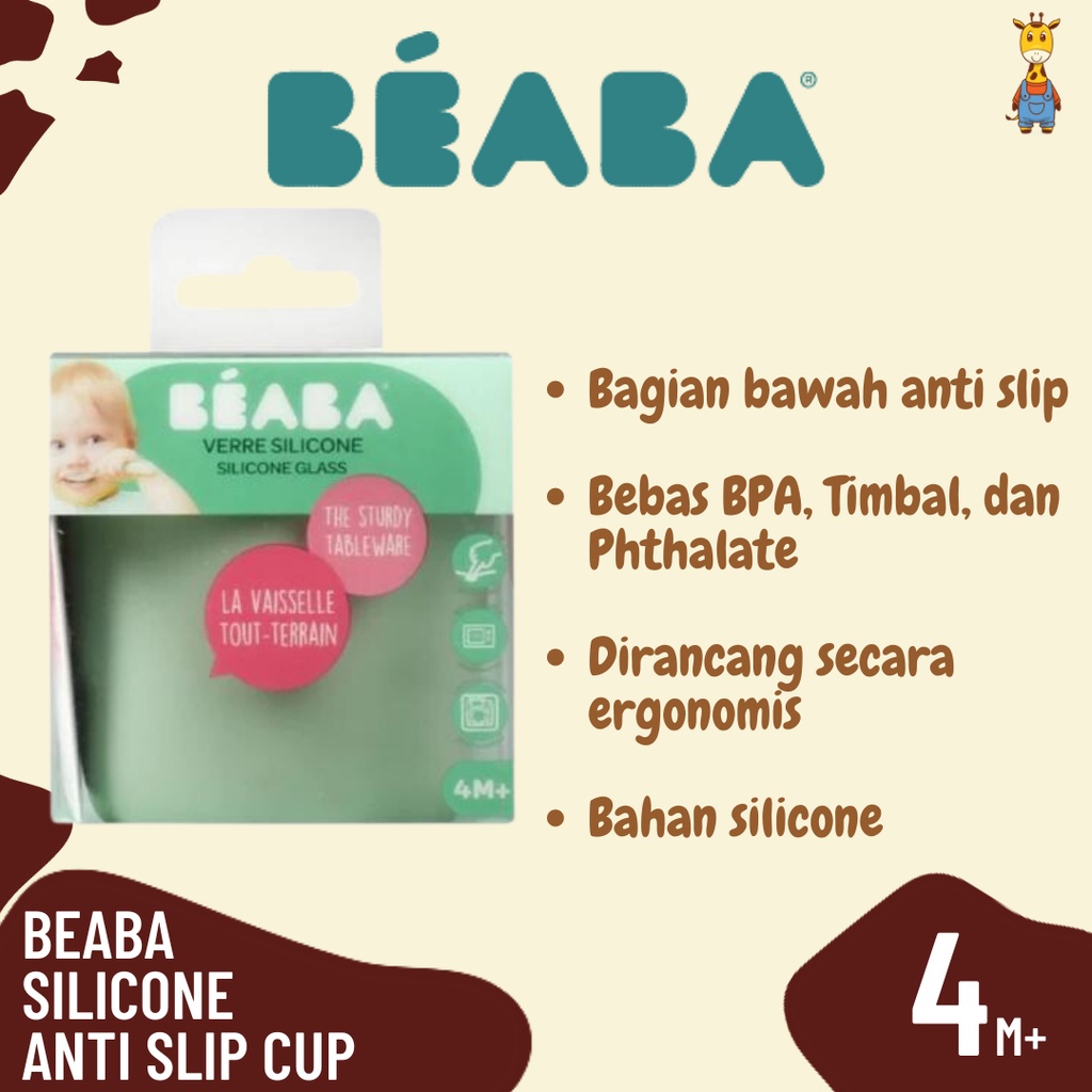 Beaba Baby Silicone Glass - Gelas Minum Silikon