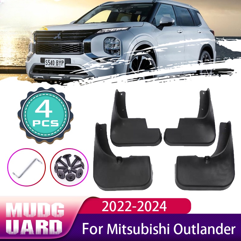 4x Mudguard Mobil Untuk Mitsubishi Outlander PHEV 2022aksesoris 2023 2024 Mud Flaps Depan Belakang Mud Splash Guard Aksesoris Mobil