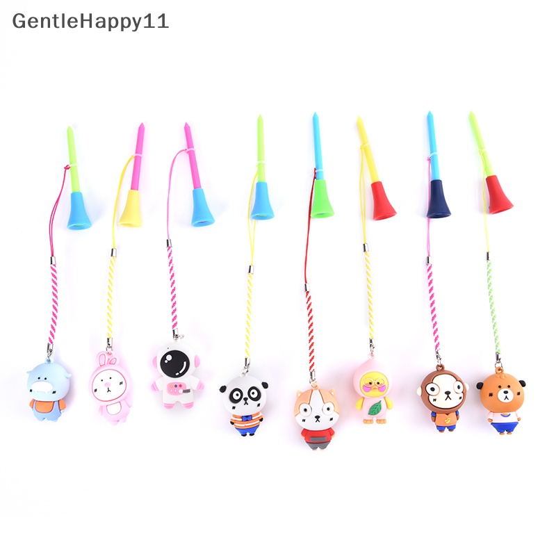 Gentlehappy 1Pcs Tee Karet Golf Motif Kartun Tali Holder Bola Golf Mencegah Kehilangan id