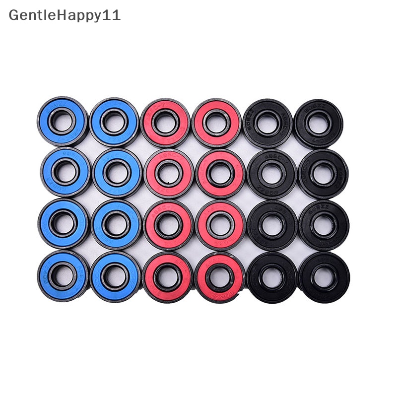 Gentlehappy 8pcs /set 608RS Skate skateboard steel Terintegrasi spacer Bearings fit8pcs /set 608RS Bantalan Roda Untuk Roller Skate id