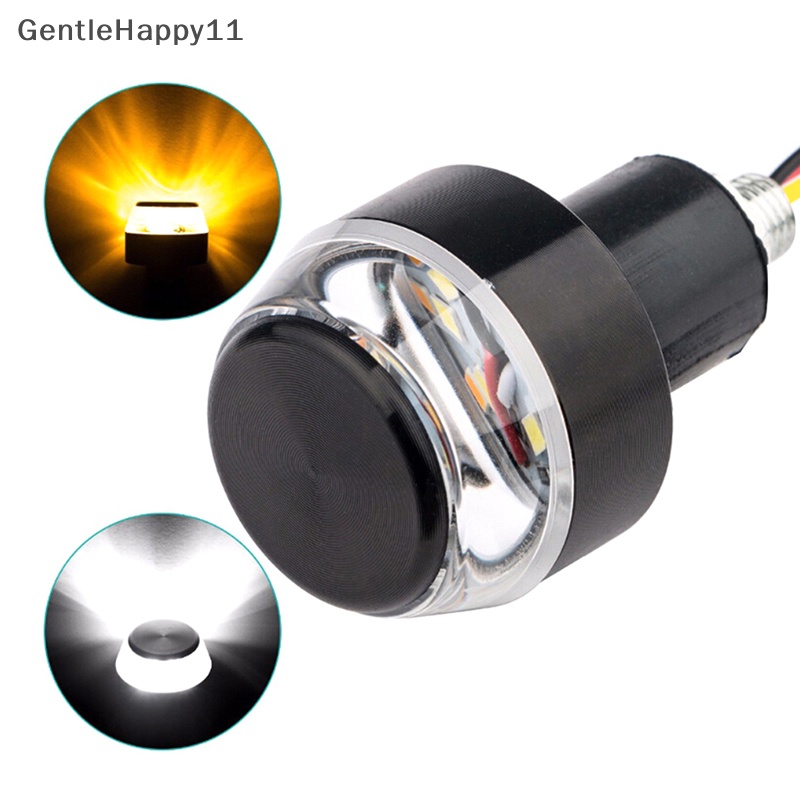 Gentlehappy 2Pcs Lampu LED Sein Sepeda Motor Indikator Blinker Handle Bar End Light id
