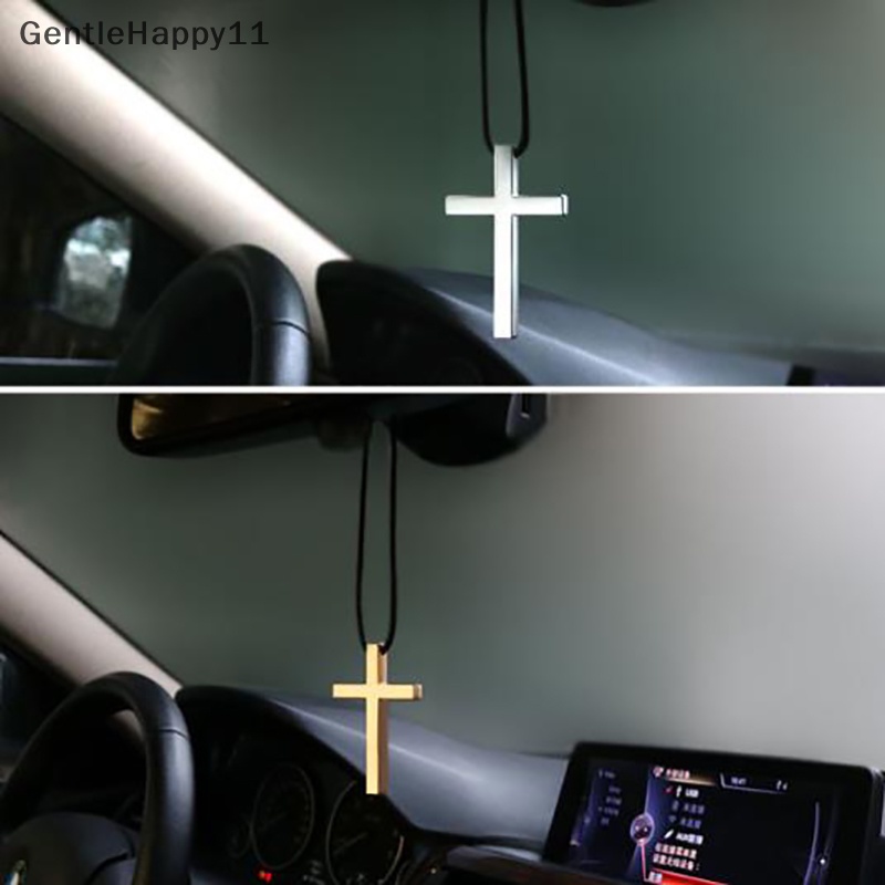 Gentlehappy 3warna Ch Logam Salib Yesus Liontin Spion Mobil Dekorasi Gantung id