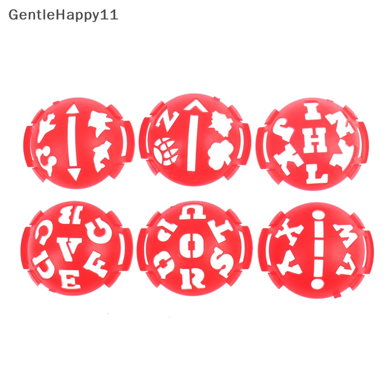 Gentlehappy 6-in-1 Golf Ball Line Liner Marker Template Menggambar Tanda Alignment Sign Tool id