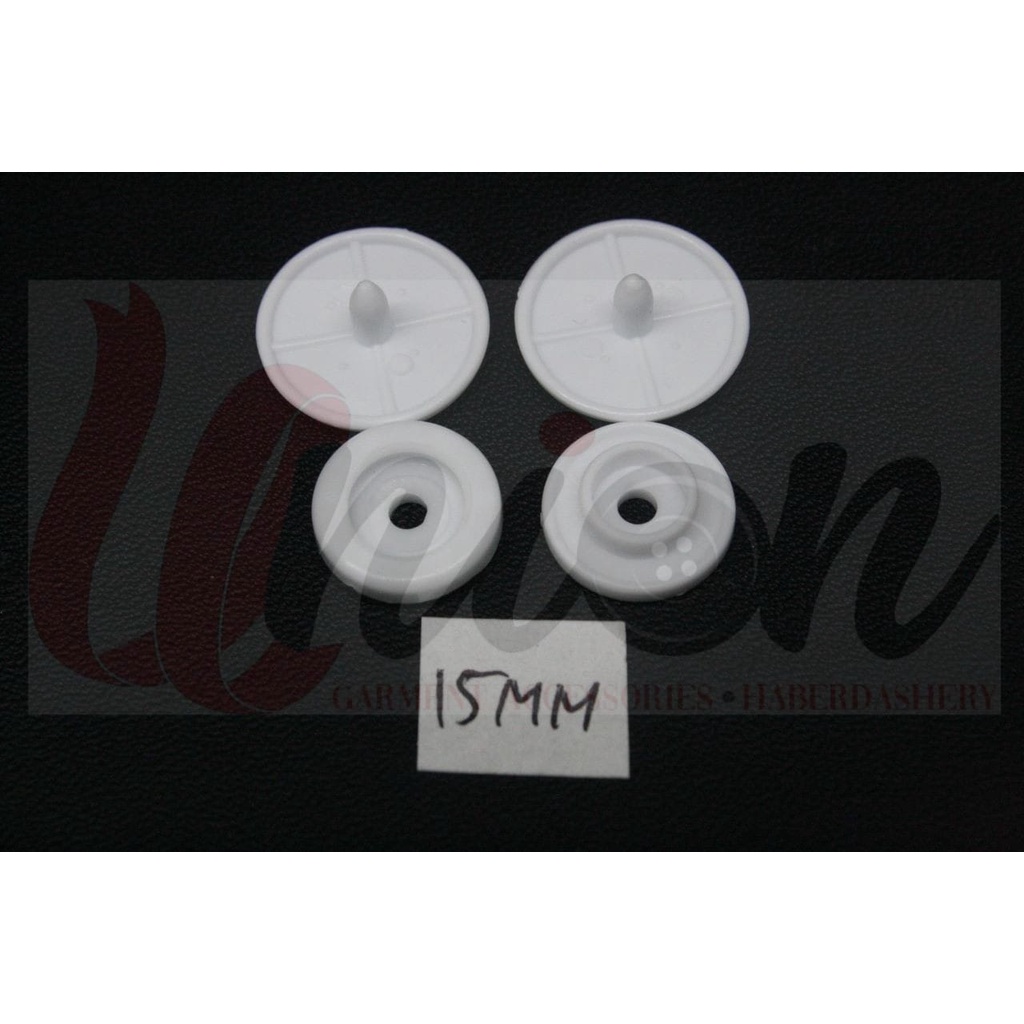 PLASTIC SNAP BUTTON/KANCING SNAP PLASTIK/KANCING JEPRET PLASTIK 15 MM IMPORT