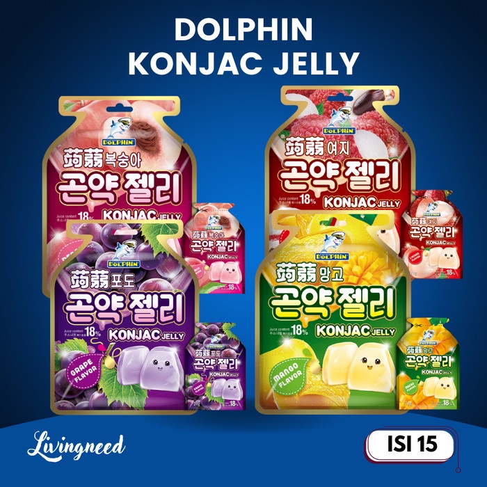 

Konjac Jelly Dolphin Isi 15 Halal