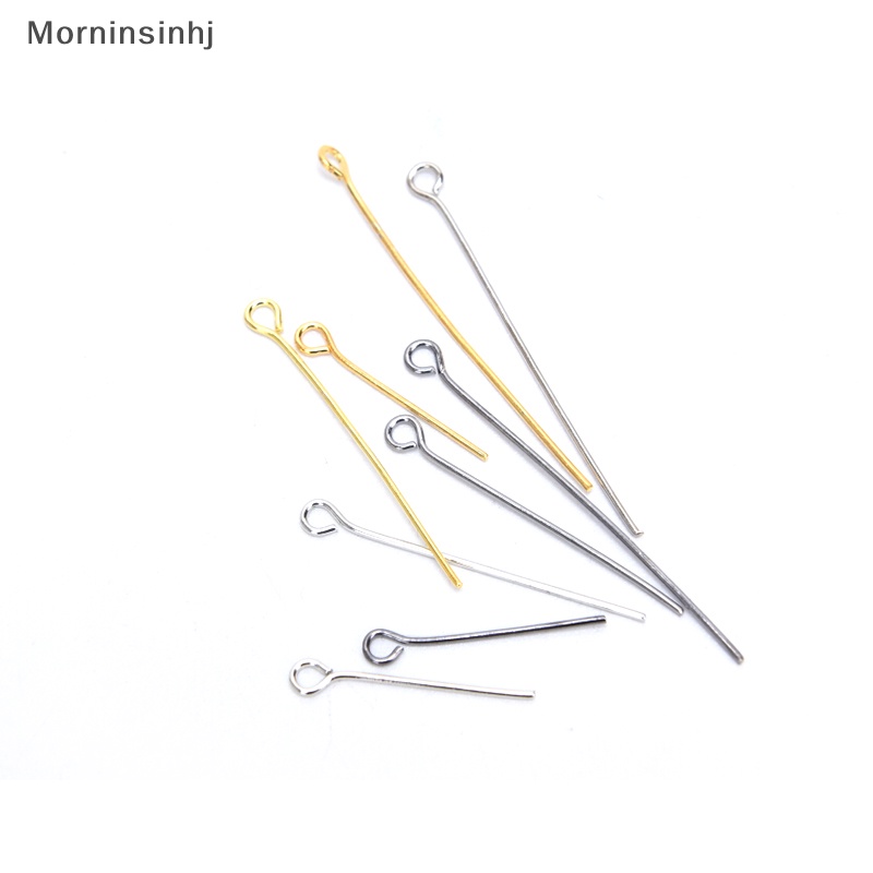 Mornin 200Pcs/Lot Mata Kepala Pin Manik-Manik Pin Anting Kawat DIY Membuat Perhiasan Craft id