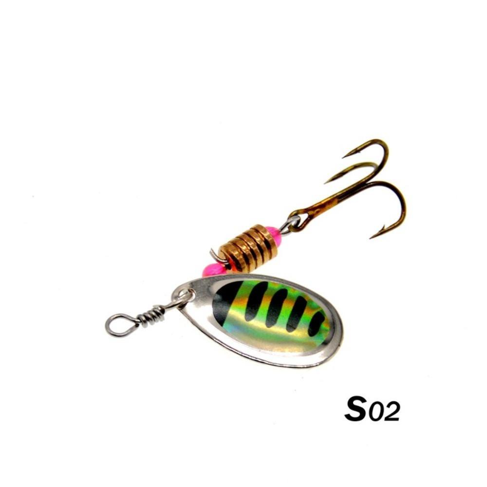 Lanfy Fishing Metal Spoon Lure Sequin Spoon with Hooks Sequin 2.5-12g Spinnerbait Buatan Mini Keras 3.5g Metal 10warna Tenggelam Umpan Pancing Untuk Memancing Air Asin