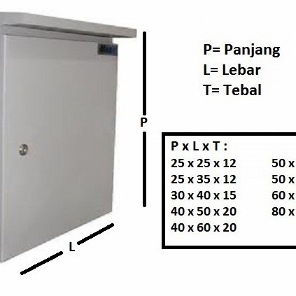 UMG Box Panel Listrik Topi Outdoor 40 X 50 X 20