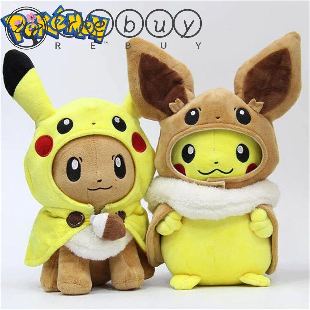 REBUY Rebuy Pokemon Mainan Mewah Koleksi Hadiah Natal 30cm Untuk Anak Cosplay Kartun Anime Jepang Eevee