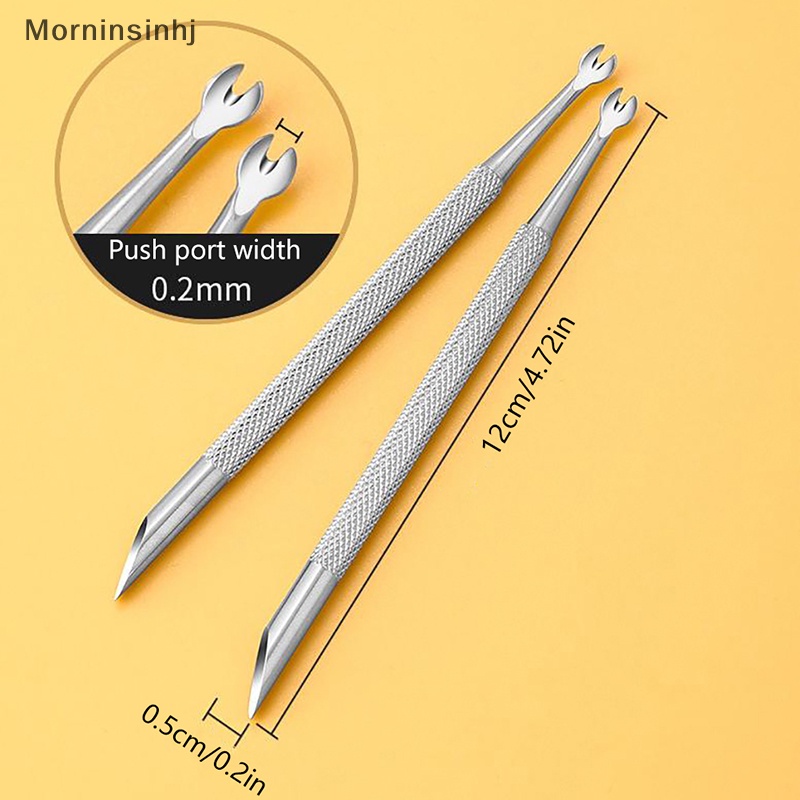 Mornin 1Pc Stainless Steel Nail Art Cuticle Pusher Trimmer Pedicure Manicure Tools id