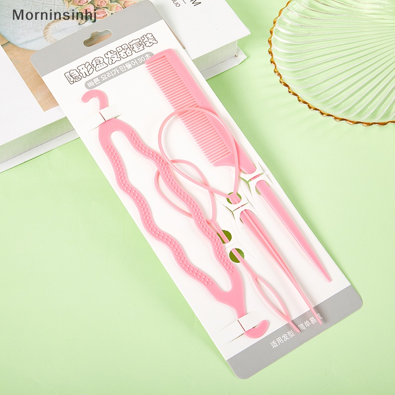 Mornin 4PCS Hair Disk Pull Hair Pin Klip Sisir Untuk Anak Perempuan Alat Styling Rambut Kit id