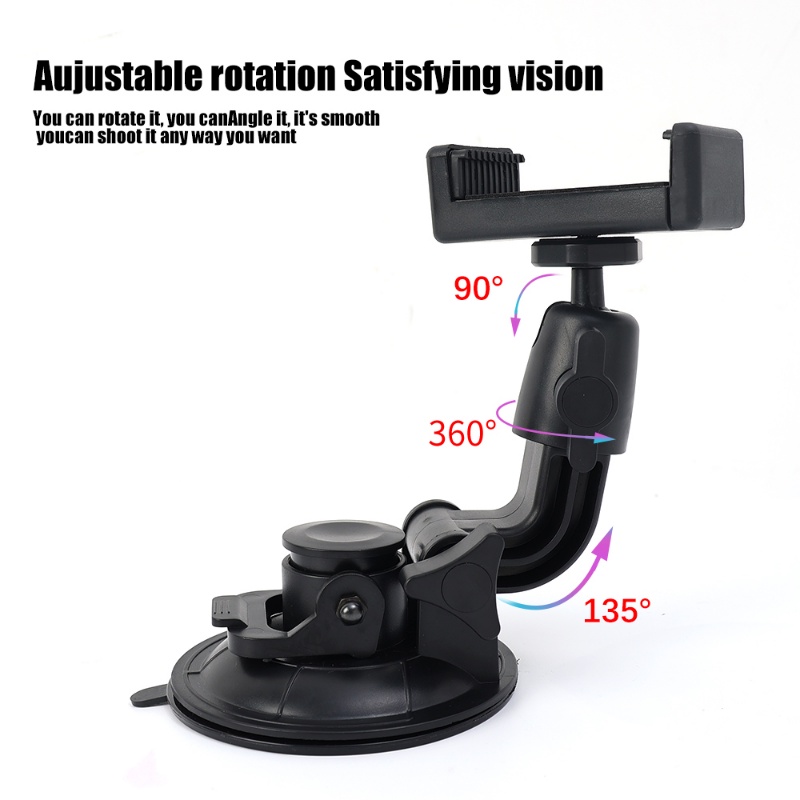 1pc Creative Suction Cup Detachable Car Mobile Phone Holder/Dudukan GPS Otomotif Dapat Diputar 360derajat/ Bracket Navigasi Kendaraan Universal