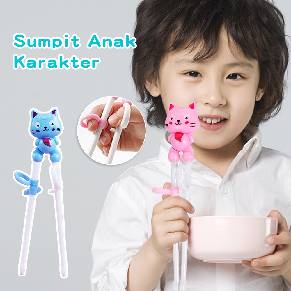 Mumystation Sumpit Latihan Anak  Sumpit Anak Karakter Training Chopstick