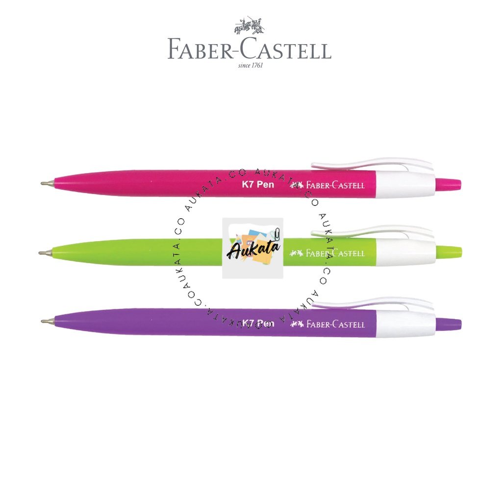 

Faber-Castell Paket 10 Ribu Ballpoint K7 Pen 0.7 mm set 3