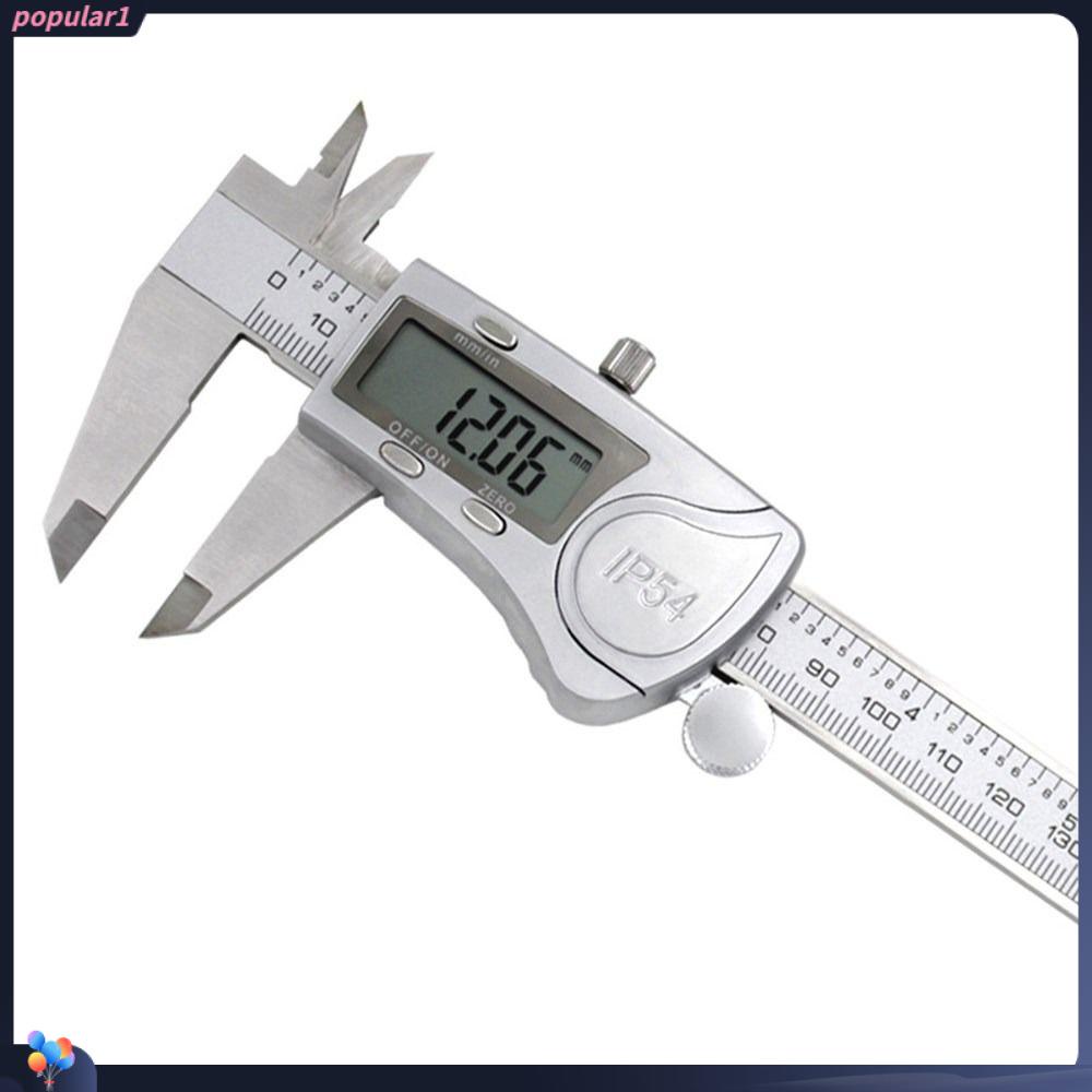 POPULAR Populer Jangka Sorong Digital Logam Elektronik Vernier Caliper Digital Caliper Alat Ukur Jangka Sorong Digital 6inch IP54 Jangka Sorong Anti Air