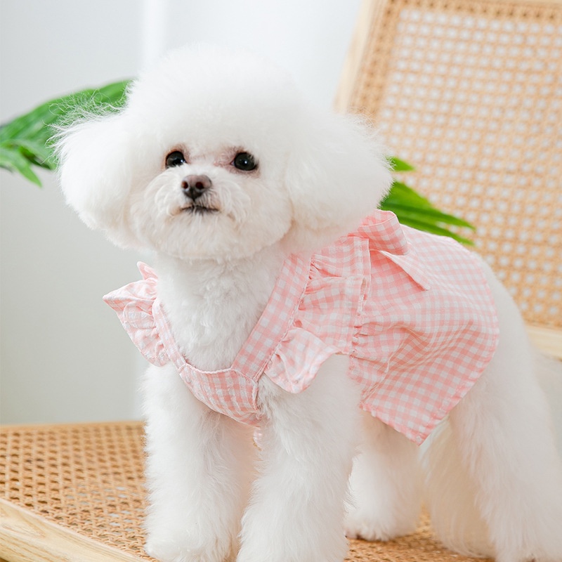 [randomfinds] RIBBON Dog Cat Dress Premium Impor / Baju Anjing Kucing Dress Anabul