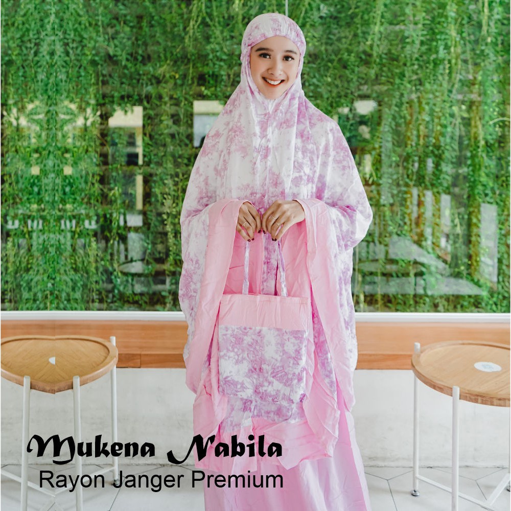 Mukena Bali Nabila  By Zahwa Untuk Dewasa Dan Remaja Bahan Rayon Janger Murah dan Terbaru
