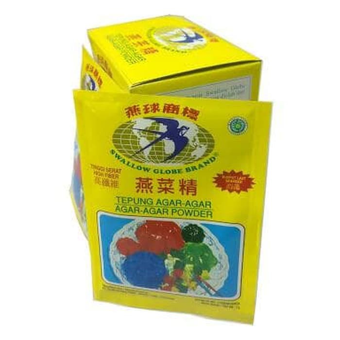 

FCW Jakbar - Tepung Agar-Agar Swallow Plain per Sachet