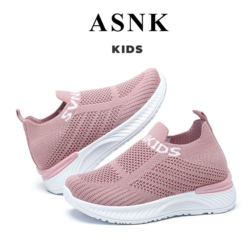 [GROSIR][COD] SEVEN_DAY SEPATU SLIP ON RAJUT ANAK-ANAK UNTUK USIA 3-9 TAHUN / BOY &amp; GIRL WM2331 ABU