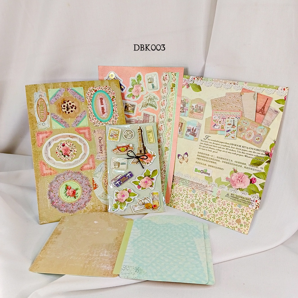 

Scrapbook Kit Gaya Retro Vintage Paper Premium DBK-RA003