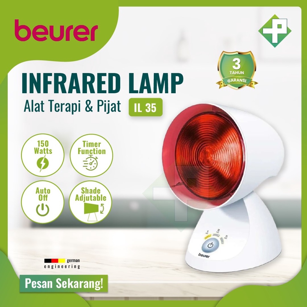 Lampu Terapi Infrared Beurer IL 35 150 Watt Dengan Timer / Lampu Panas