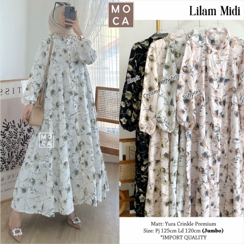 LILAM MIDI Jumbo ORI MOCA | Ld120 Yura Crinkle Premium