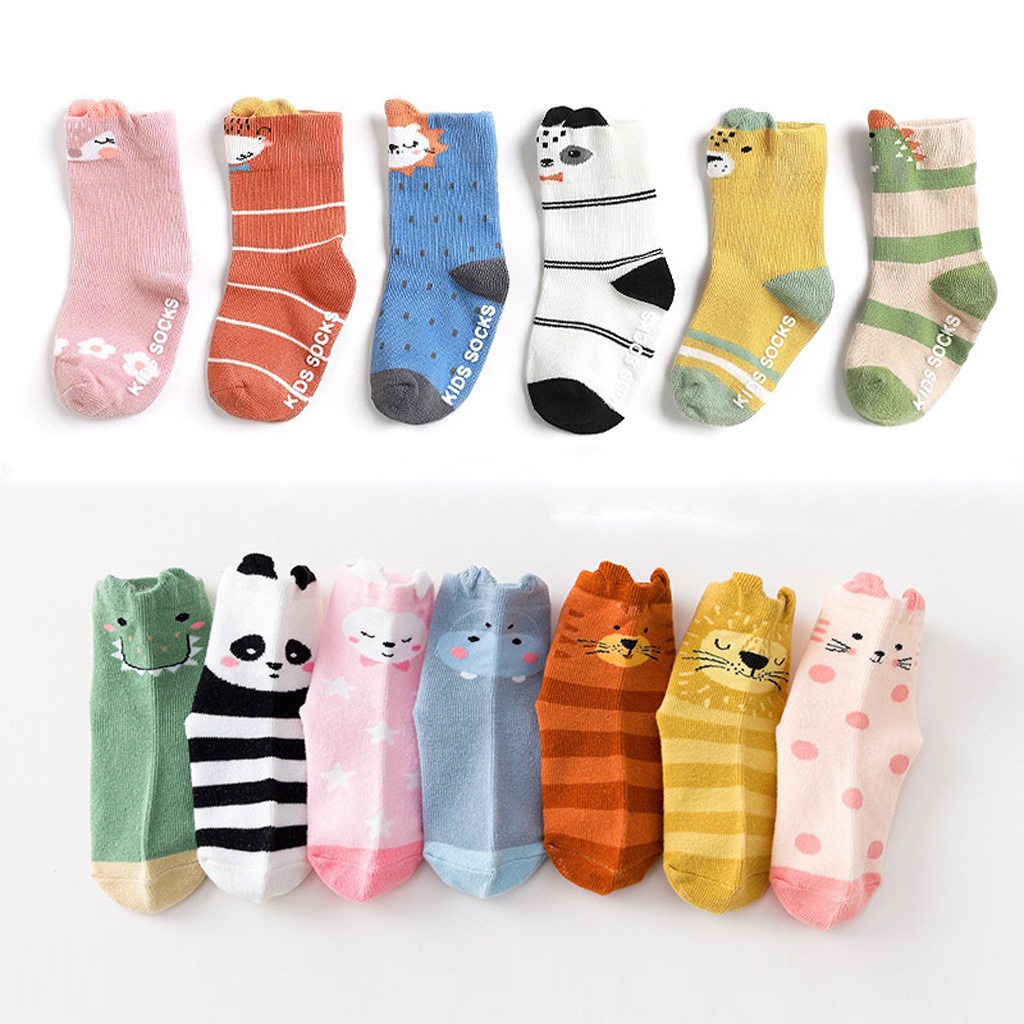 ☀ INDOLAND ☀  Kaos Kaki Anak Animal Sock 3D P378 Kaus kaki Panjang Cute Karakter Hewan Anti Slip Bayi Korea Cewek Cowok Unisex KK076