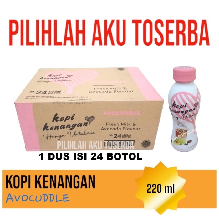 KOPI KENANGAN AVOCUDDLE AVOCADO 220 ml - ( 1 DUS isi 24 )