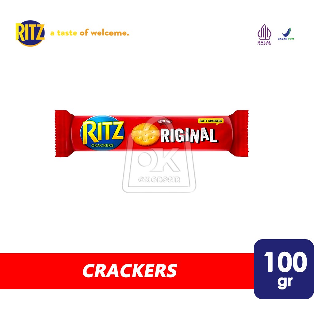 

Biskuit RITZ Krakers Biscuit Cracker (Roll 100 gr)