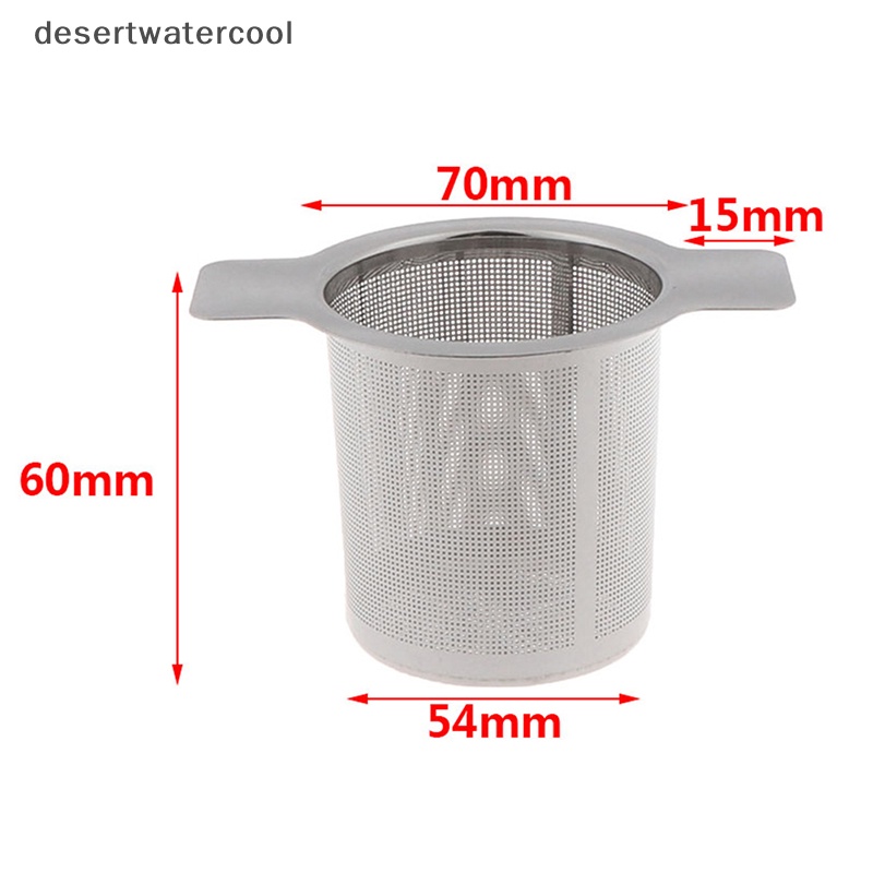 Deid Stainless Steel Mesh Tea Infuser Metal Cup Strainer Saringan Daun Longgar Tanpa Tutup  Martijn