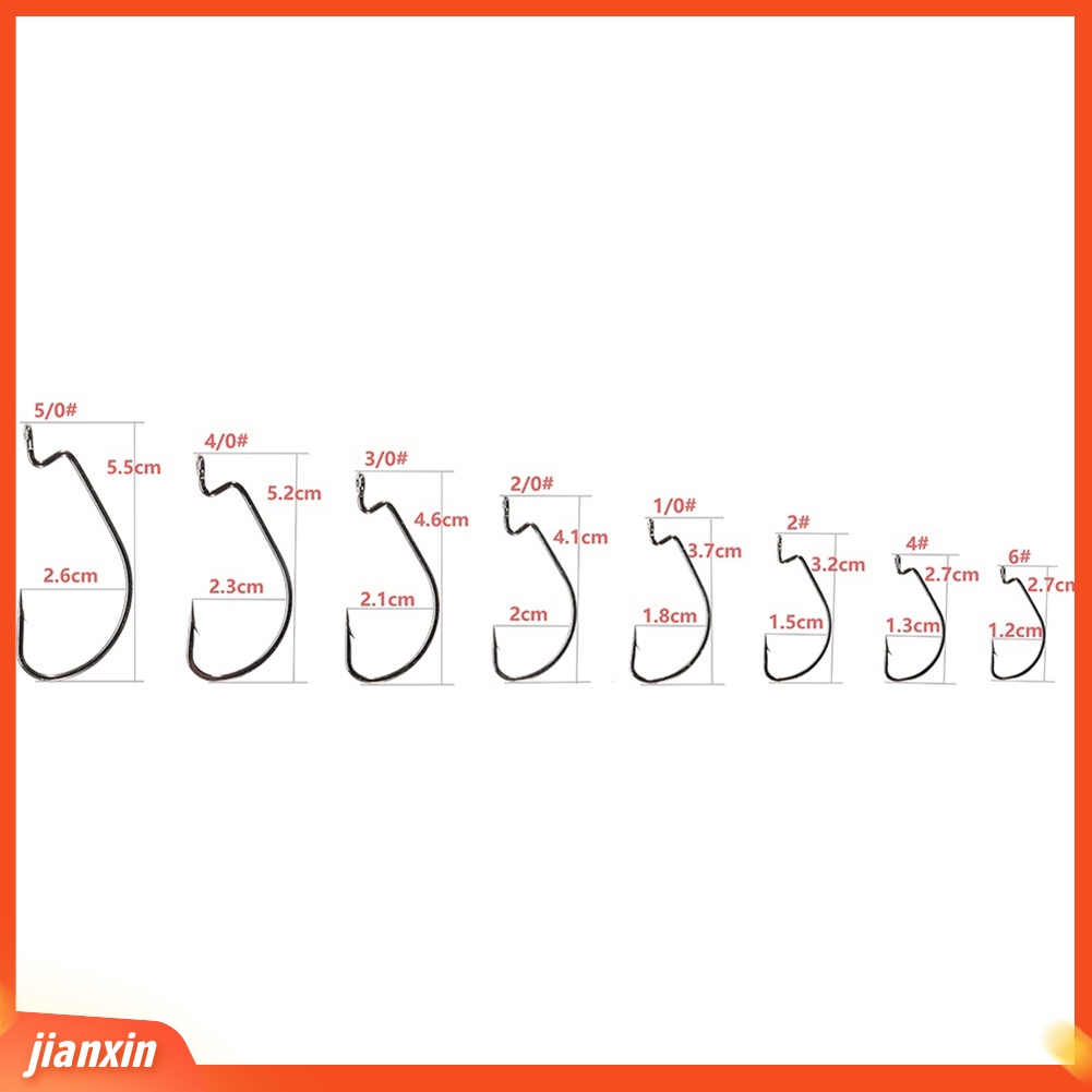 (In Stock) 30Pcs Kait Engkol Berduri Umpan Cacing Alat Pancing Luar Ruangan Tackle Aksesoris