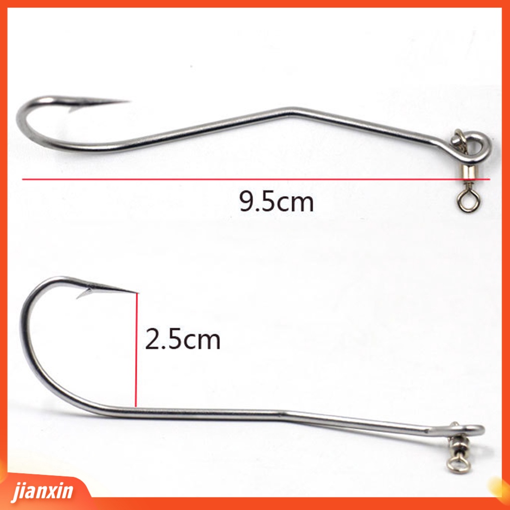 (In Stock) 5Pcs Belut Umpan Stainless Steel Kait Wobblers Buatan 15cm/7.8g Derek Memancing Umpan Palsu Fishing Tackle