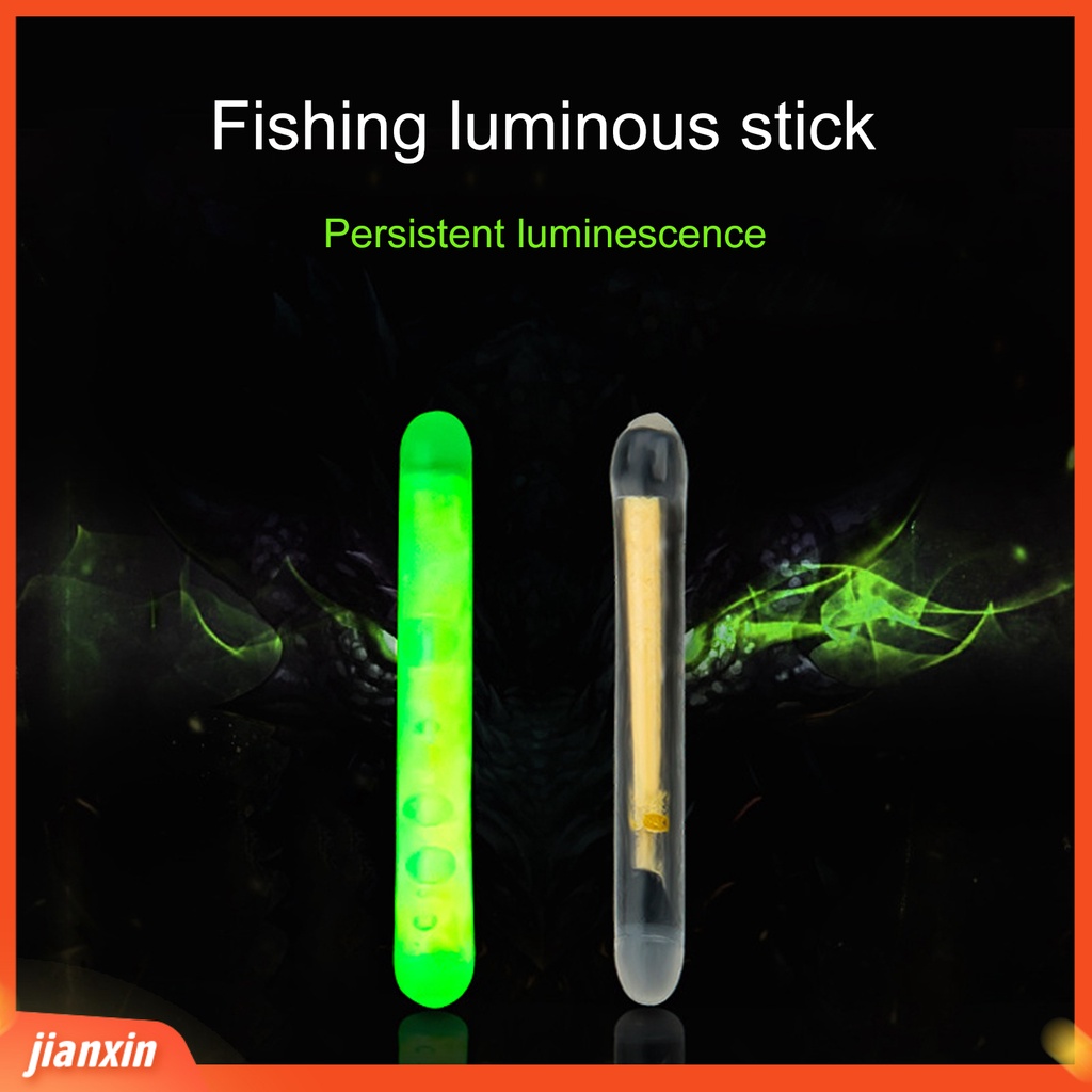 (In Stock) 5Pcs Tongkat Glow Pancing Profesional Tahan Aus Green Light Night Float Rod