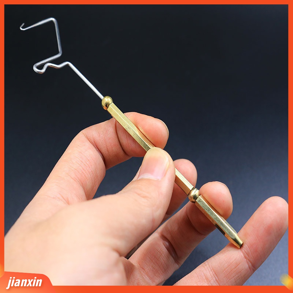 (In Stock) Alat Pancing Luar Umpan Fly Tying Tools Rotary Whip Finisher Hitch Knot Flies