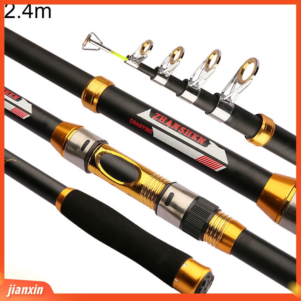 (In Stock) Tiang Pancing Portable 2.1m-3.6m Carbon Fiber Travel Telescopic Spinning Sea