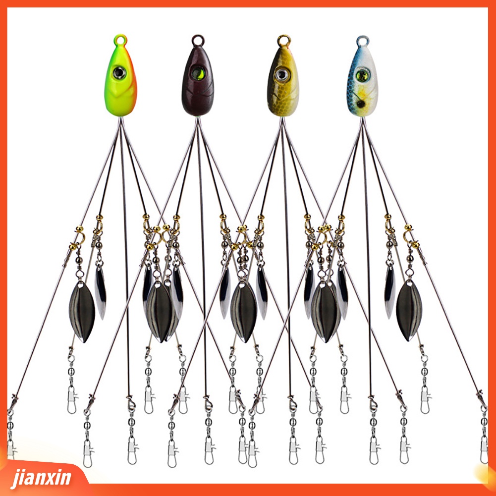 (In Stock) 18g 5lengan Alabama Rig Kepala Payung Grup Pancing Umpan Bass Renang Umpan